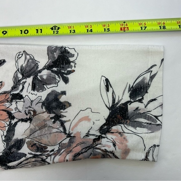 Alfred Dunner Women’s Pullover Top Sz 1X Multi Color Floral  3/4 Sleeves Bling - Picture 11 of 11